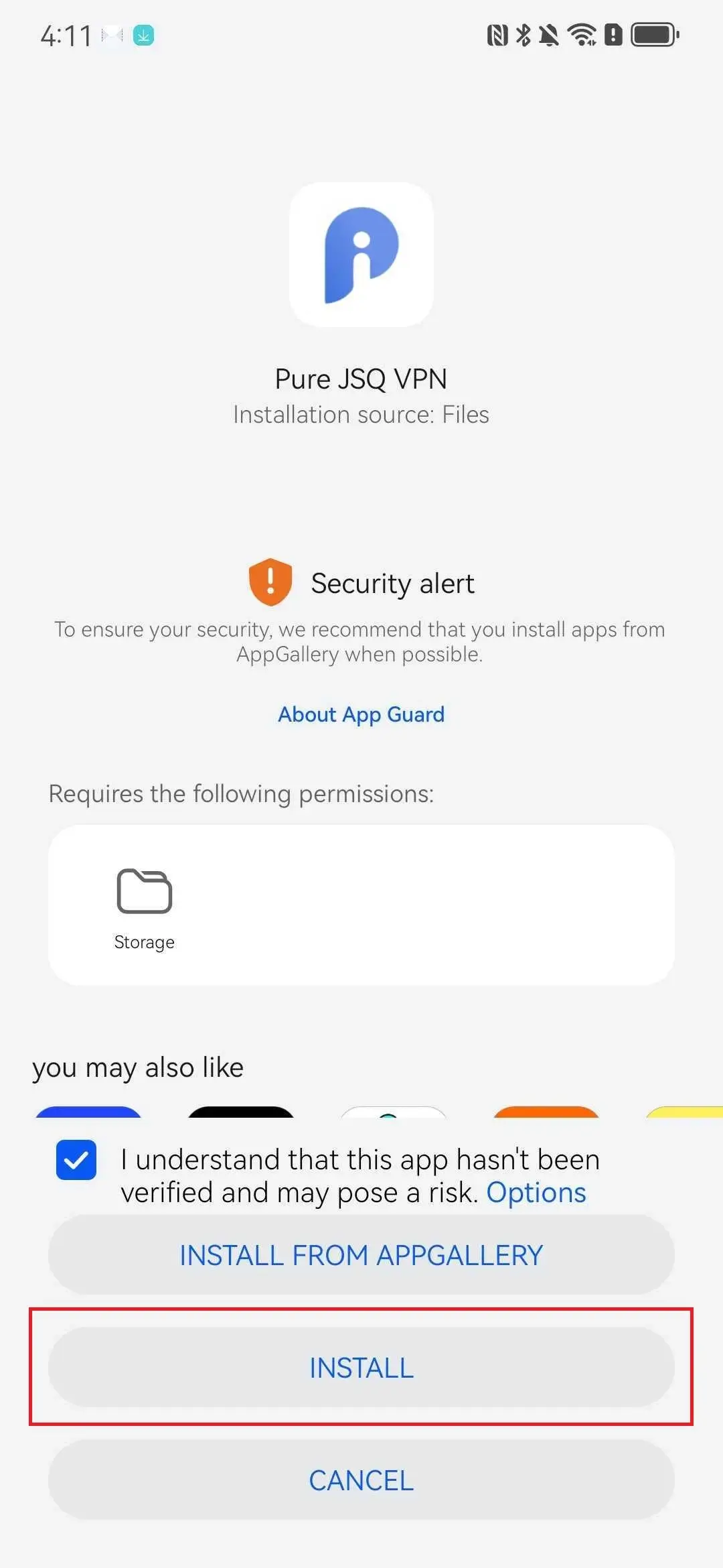 Huawei & Honor Phone Installation